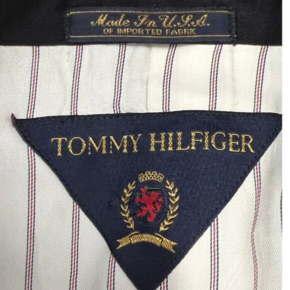 Tommy Hilfiger 3-Button Black Blazer – Classic Formal Suit Jacket - Picture 5 of 5